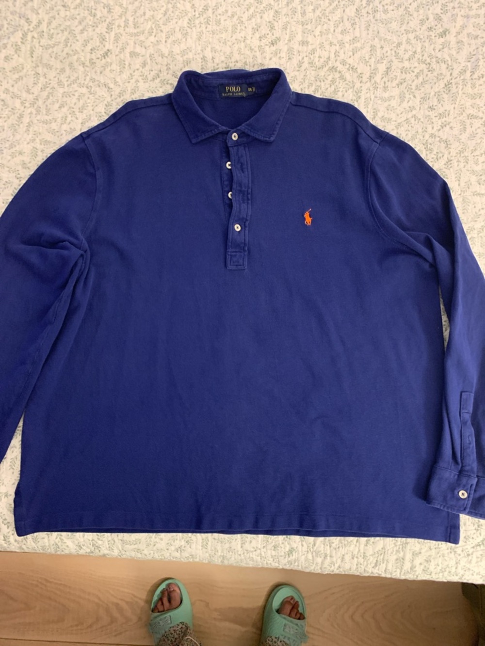 Ralph Lauren POLO men’s XXL royal blue L/S #41381